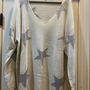 Star V Neck Sweater